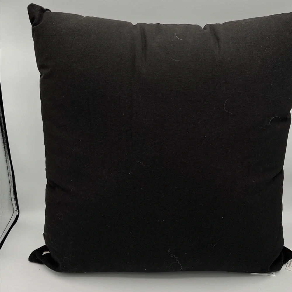 Primitives by Kathy welcome Christmas into your heart Pillow Black Green Square